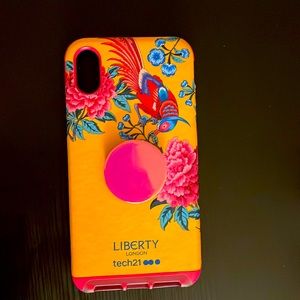 Iphone Xs Max Tech 21 Liberty London Case with popsocket.